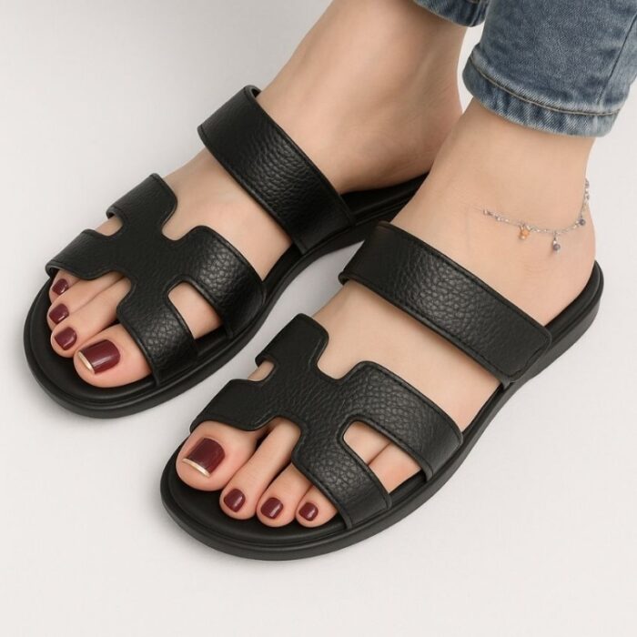 103383163_68335ee27a48f بابوج ستاتي مفتوح لون أسود - الصورة 1