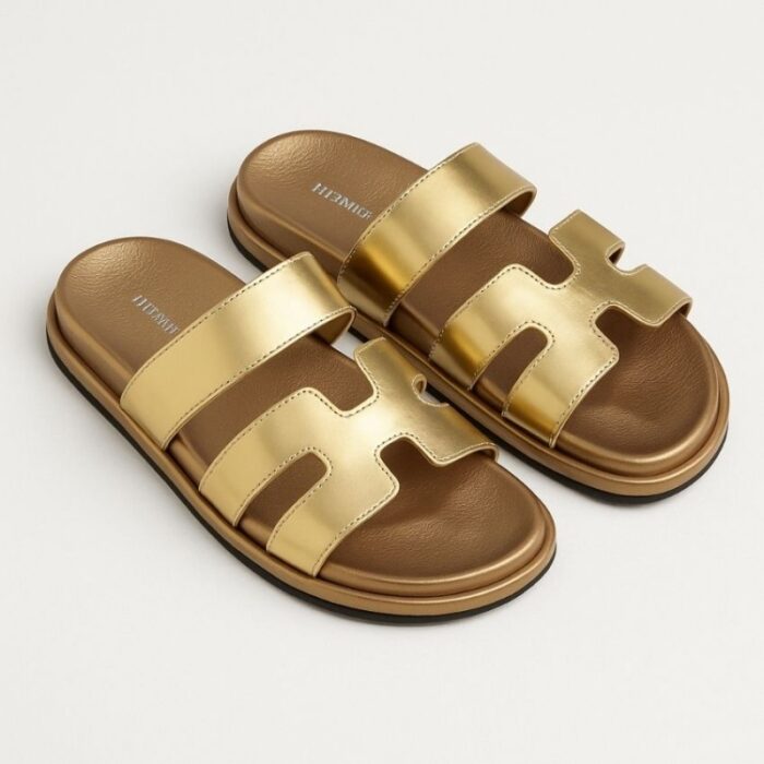 ⁦بابوج ستاتي مفتوح لون ذهبي مع لمعه⁩ - الصورة ⁦1⁩