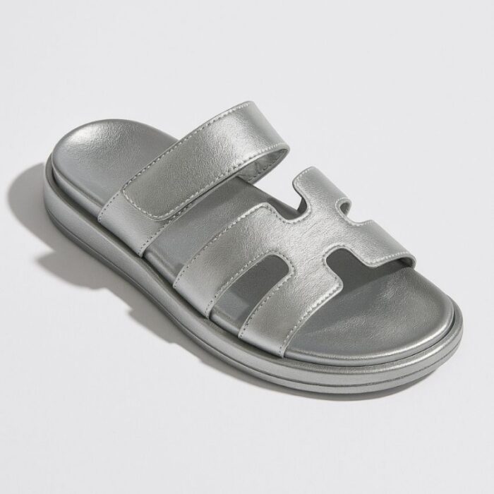 ⁦بابوج ستاتي مفتوح لون سكني مع لمعه⁩ - الصورة ⁦1⁩