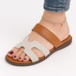 بابوج ستاتي مفتوح لون بني فاتح وسكني