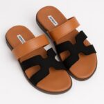 بابوج ستاتي مفتوح لون بني وأسود