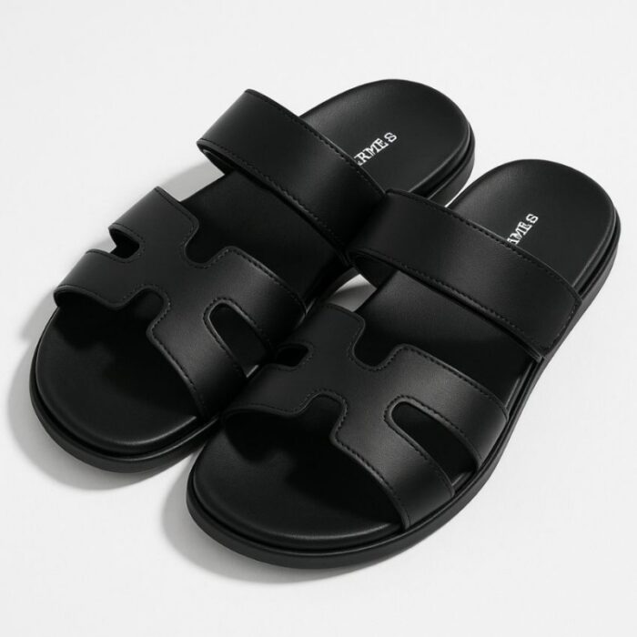 ⁦بابوج ستاتي مفتوح لون أسود⁩ - الصورة ⁦1⁩