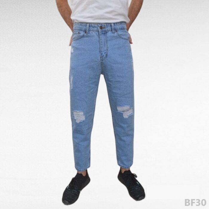 10317035_685e503eed8aa بنطلون جينز شبابي بوي فرند ازرق ROTA - الصورة 1