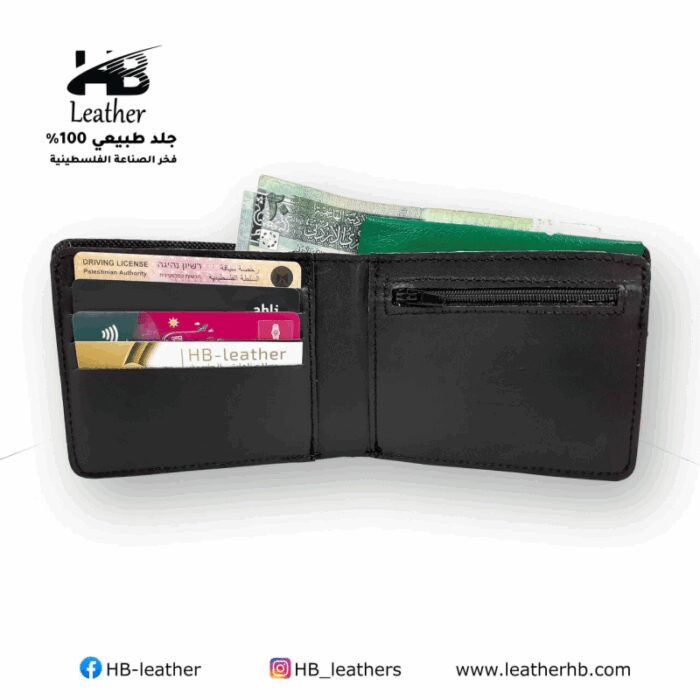⁦محفظة شبابية جلد طبيعي⁩ - الصورة ⁦3⁩