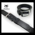 حزام رجالي جلد طبيعي
 عرض 3.7 لون اسود