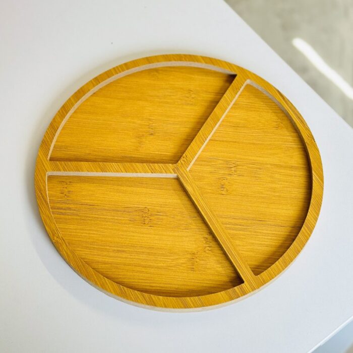 ⁦جاط مقطع خشب مدور ثلاثي⁩ - الصورة ⁦2⁩