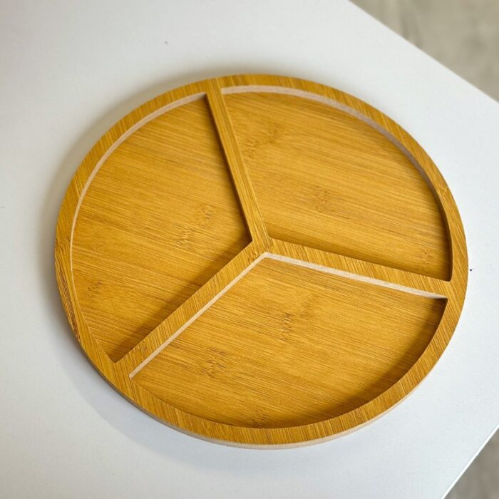 ⁦جاط مقطع خشب مدور ثلاثي⁩ - الصورة ⁦3⁩