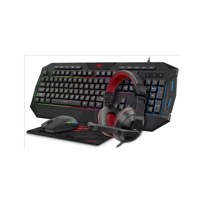 10327243_685e6ebd4d9a2 Havit GAMENOTE KB501 4-in-1 Gaming Headset + Keyboard + Mouse + Pad - الصورة 1