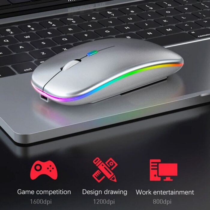 ⁦ماوس لاسلكي RGB قابلة للشحن Type-C⁩ - الصورة ⁦3⁩