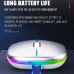 ⁦ماوس لاسلكي RGB قابلة للشحن Type-C⁩ - الصورة ⁦6⁩