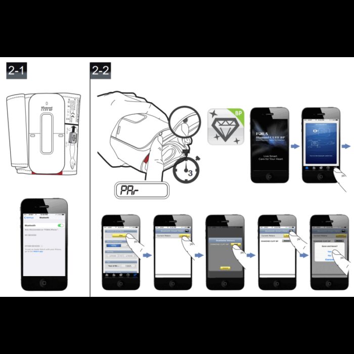 ⁦جهاز قياس الضغط الالكتروني Diamond CUFF BP⁩ - الصورة ⁦2⁩