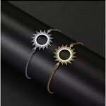 سوار ذهبي بتصميم شمس