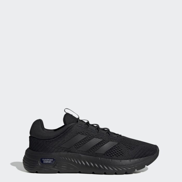 ⁦adidas Men's Cloudfoam Comfy Shoes - Black - حذاء اديداس كلاود فوم كموفي للرجال لون أسود⁩ - الصورة ⁦2⁩