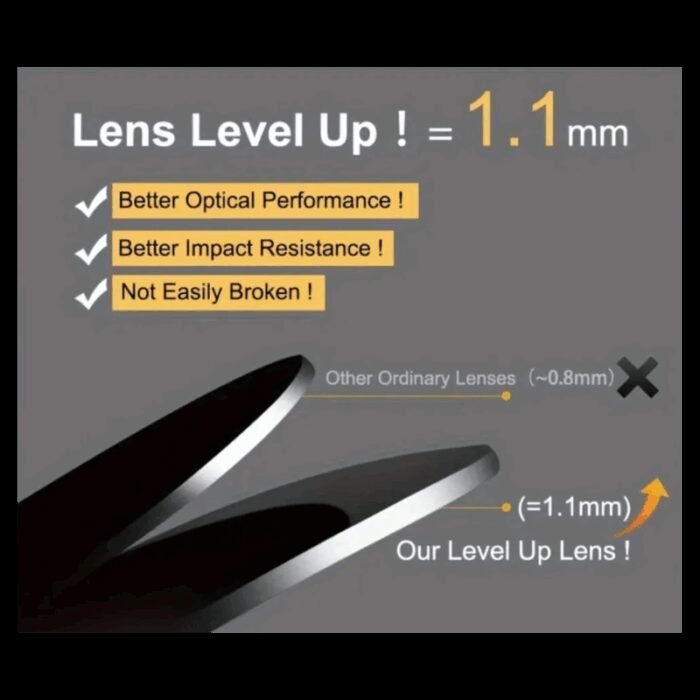 ⁦نظارة سداسية بوليرايزد إطار رمادي للرجال والنساء⁩ - الصورة ⁦4⁩