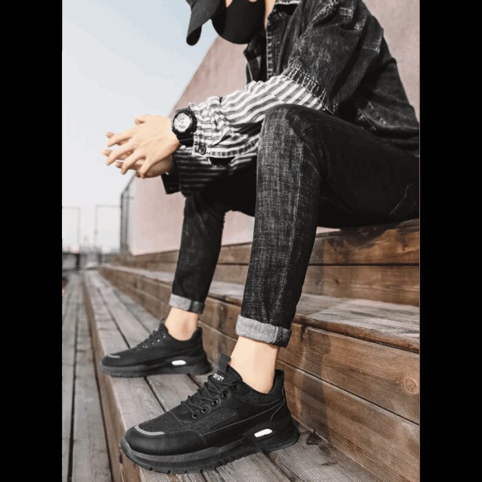 ⁦حذاء فاشن سبورت للرجال لون أسود⁩ - الصورة ⁦2⁩