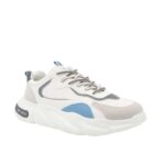 ⁦حذاء فاشن جلد للرجال لون أبيض⁩ - الصورة ⁦2⁩