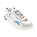 ⁦حذاء فاشن جلد للرجال لون أبيض⁩ - الصورة ⁦3⁩