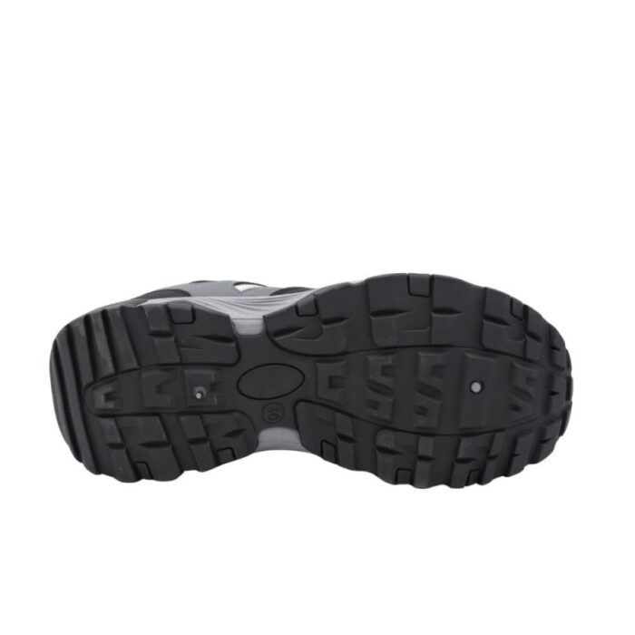 ⁦حذاء فاشن سبورت جلد للرجال لون رمادي⁩ - الصورة ⁦5⁩