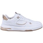 حذاء سبورت رجالي لون ابيض وذهبي