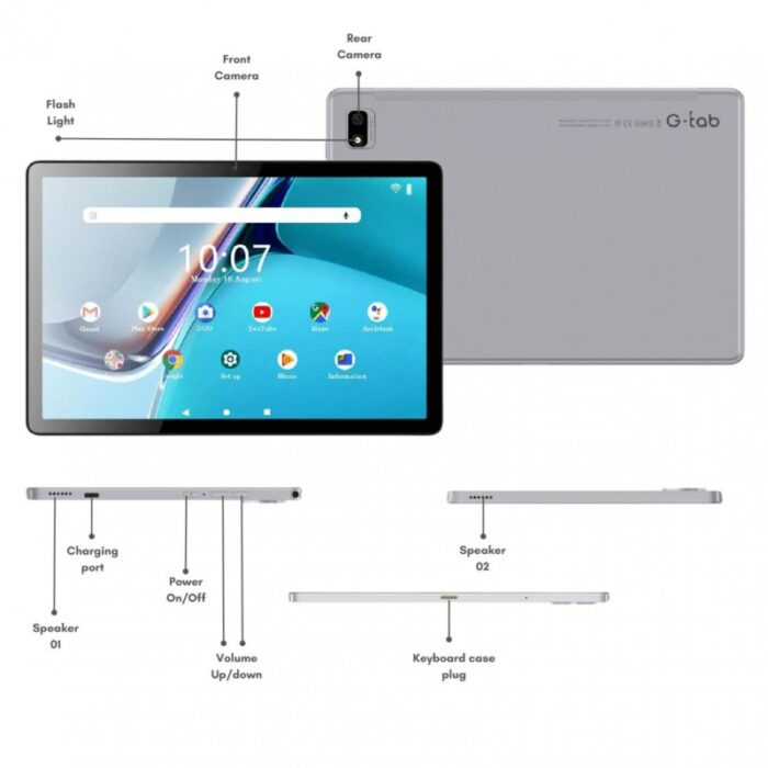 ⁦G-tab C30 Tablet  (8GB/128GB) with G-Tab CK5 Keyboard⁩ - الصورة ⁦3⁩