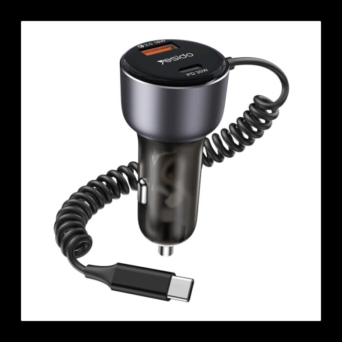 ⁦Yesido Y56 60W Fast Charging Car Charger⁩ - الصورة ⁦2⁩