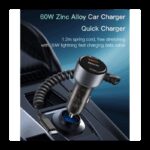 ⁦Yesido Y56 60W Fast Charging Car Charger⁩ - الصورة ⁦3⁩