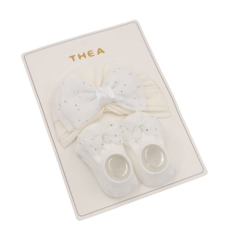 ⁦طقم للأطفال قطعتين لون أبيض⁩ - الصورة ⁦1⁩