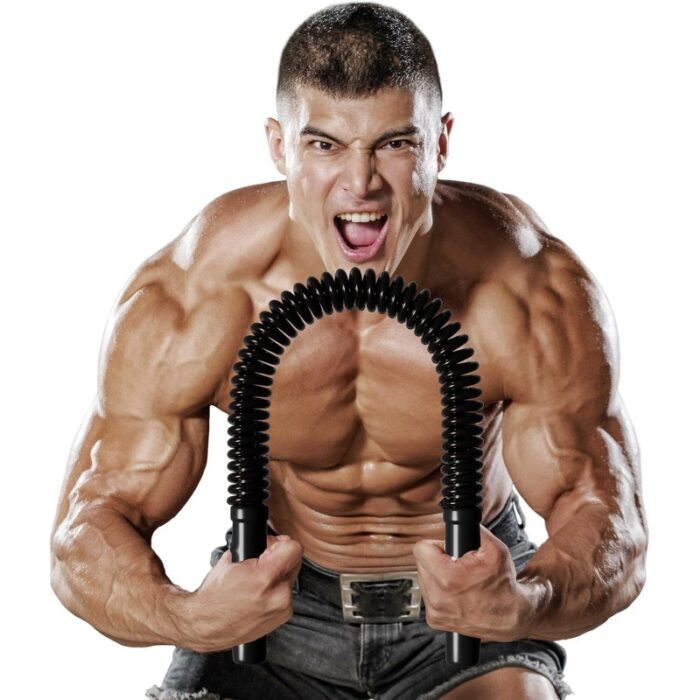 103382344_685eb51ea4a3f قضيب زنبركي Power Twister لتمرين الذراعين والصدر للرجال وبناء عضلات الكتف 10 كغم مثالي للاستخدام في الجيم والمنزل والمكتب أو أثناء السفر - الصورة 1