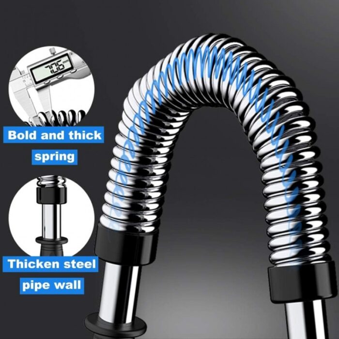 ⁦قضيب زنبركي Power Twister لتمرين الذراعين والصدر للرجال وبناء عضلات الكتف 10 كغم مثالي للاستخدام في الجيم والمنزل والمكتب أو أثناء السفر⁩ - الصورة ⁦4⁩