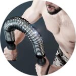 ⁦قضيب زنبركي Power Twister لتمرين الذراعين والصدر للرجال وبناء عضلات الكتف 10 كغم مثالي للاستخدام في الجيم والمنزل والمكتب أو أثناء السفر⁩ - الصورة ⁦6⁩