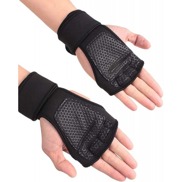 ⁦قفازات رياضية للتدريب للرجال والنساء - قفازات لياقة بدنية وكمال الأجسام ورفع الأثقال في الجيم - قفازات واقية لراحة اليد عند ركوب الدراجات مقاس XL⁩ - الصورة ⁦2⁩