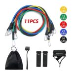 ⁦حبال المقاومة الرياضية الأصلية للتدريب و كمال الاجسام بديل نادي الحديد (11 قطعة) مصنوعة من مادة اللاتكس المتينة ذات جودة عالية تساعدك على التمرين بكل أمان⁩ - الصورة ⁦2⁩