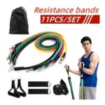 ⁦حبال المقاومة الرياضية الأصلية للتدريب و كمال الاجسام بديل نادي الحديد (11 قطعة) مصنوعة من مادة اللاتكس المتينة ذات جودة عالية تساعدك على التمرين بكل أمان⁩ - الصورة ⁦3⁩