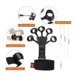 ⁦أداة تدريب وتقوية قبضة اليد مصنوعة من السيليكون القوي لتمرين عضلات اليد والرسغ والأصابع وزيادة مرونتها وقوتها وتخفيف الآلام- مستوى متقدم لون أسود⁩ - الصورة ⁦3⁩