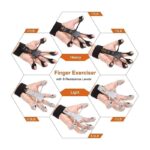 ⁦أداة تدريب وتقوية قبضة اليد مصنوعة من السيليكون القوي لتمرين عضلات اليد والرسغ والأصابع وزيادة مرونتها وقوتها وتخفيف الآلام- مستوى متقدم لون أسود⁩ - الصورة ⁦4⁩