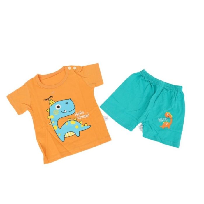 ⁦طقم قطعتين لون برتقالي و أخضر⁩ - الصورة ⁦5⁩