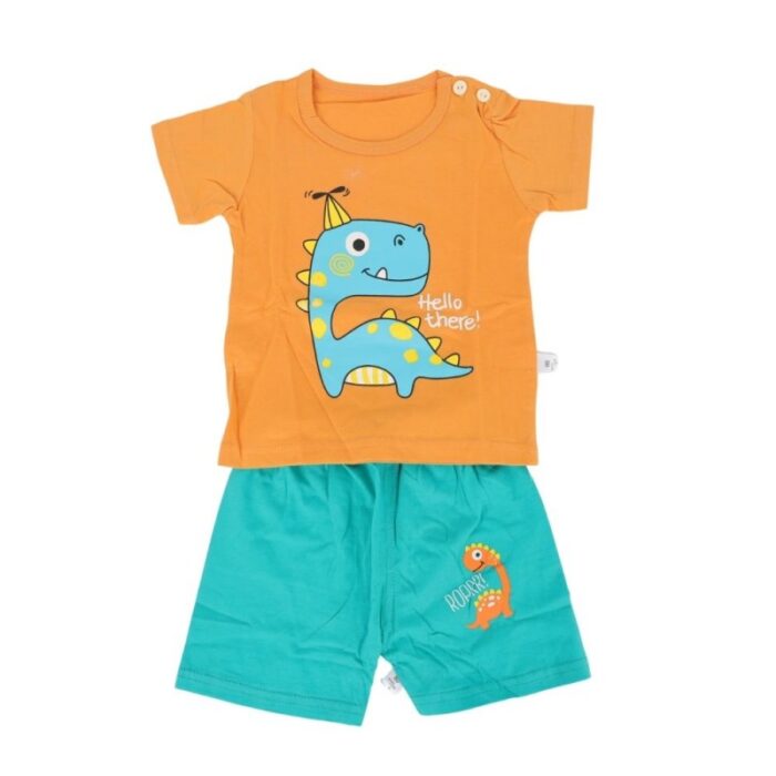 ⁦طقم قطعتين لون برتقالي و أخضر⁩ - الصورة ⁦6⁩