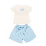 ⁦طقم قطعتين للأطفال لون أزرق وأبيض⁩ - الصورة ⁦4⁩