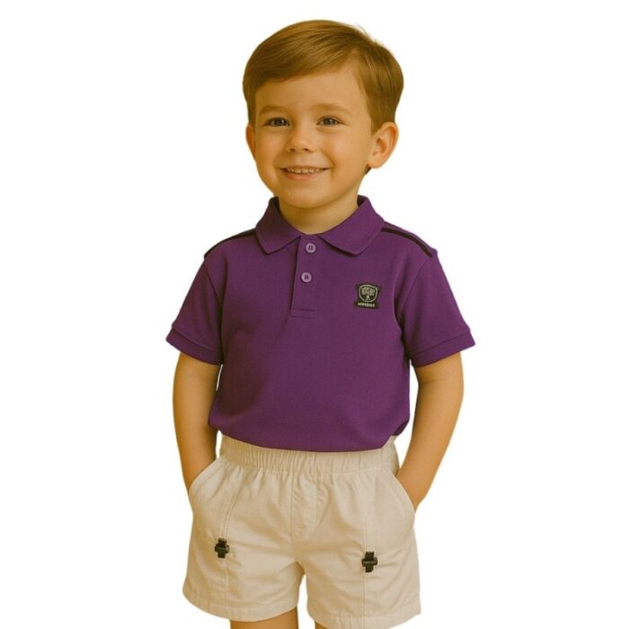 ⁦طقم قطعتين للأطفال لون بنفسجي⁩ - الصورة ⁦6⁩