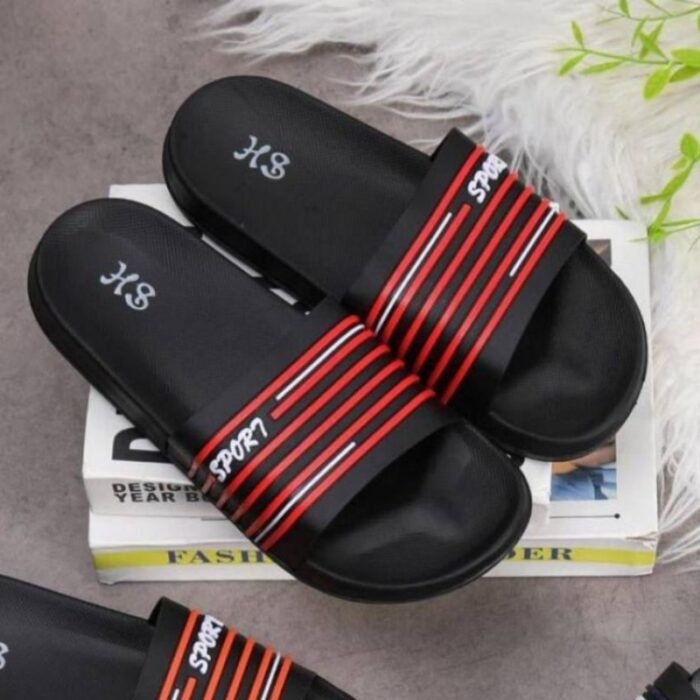 103383105_685eb885aec37 شبشب رجالي لون أسود وأحمر - الصورة 1