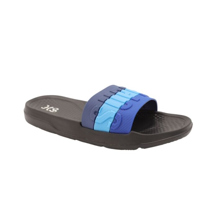 ⁦شبشب رجالي لون أسود وأزرق⁩ - الصورة ⁦3⁩