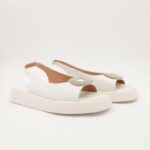 صندل للصبايا قماش لون ابيض