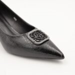 ⁦حذاء كعب رفيع عالي للنساء لون اسود⁩ - الصورة ⁦4⁩