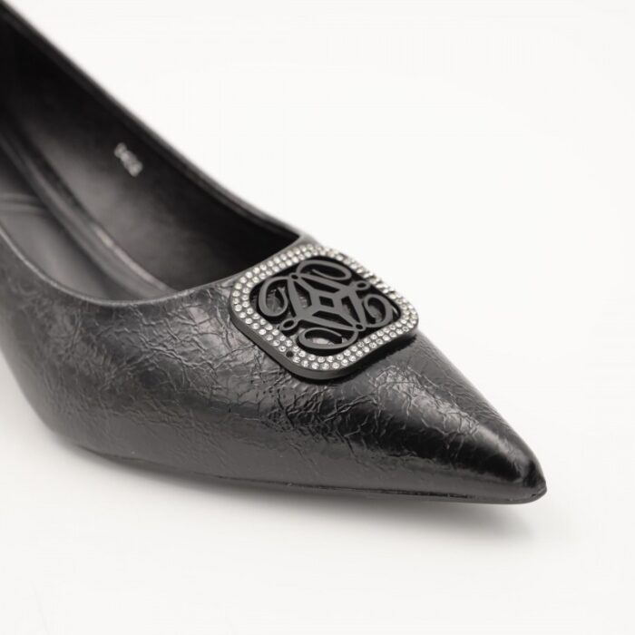 ⁦حذاء كعب رفيع عالي للنساء لون اسود⁩ - الصورة ⁦4⁩