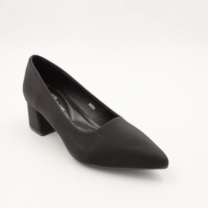 ⁦حذاء كعب عريض متوسط للنساء لون اسود⁩ - الصورة ⁦5⁩