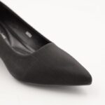 ⁦حذاء كعب عريض متوسط للنساء لون اسود⁩ - الصورة ⁦6⁩