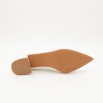 ⁦حذاء كعب عريض متوسط للنساء لون اوف وايت⁩ - الصورة ⁦3⁩