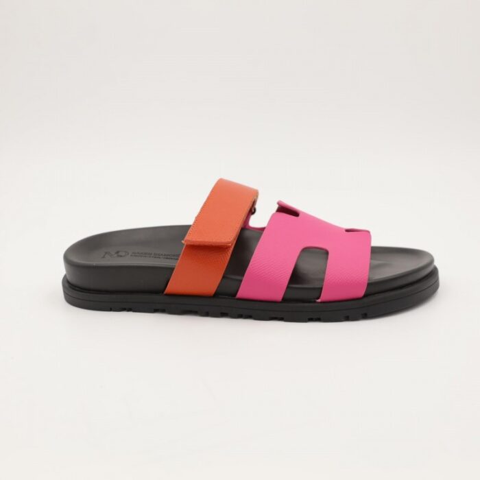 ⁦صندل ستاتي لون فوشي وبرتقالي⁩ - الصورة ⁦2⁩