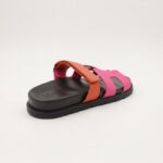 ⁦صندل ستاتي لون فوشي وبرتقالي⁩ - الصورة ⁦3⁩