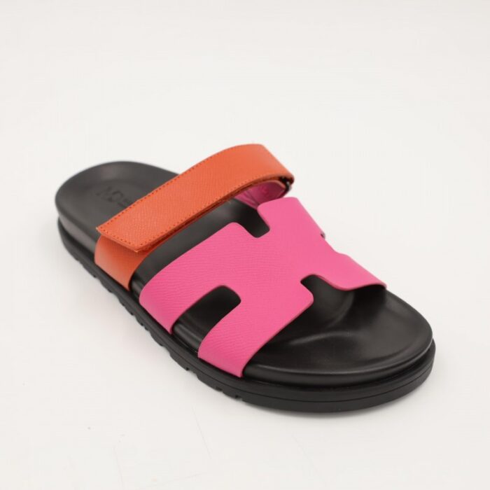 ⁦صندل ستاتي لون فوشي وبرتقالي⁩ - الصورة ⁦5⁩